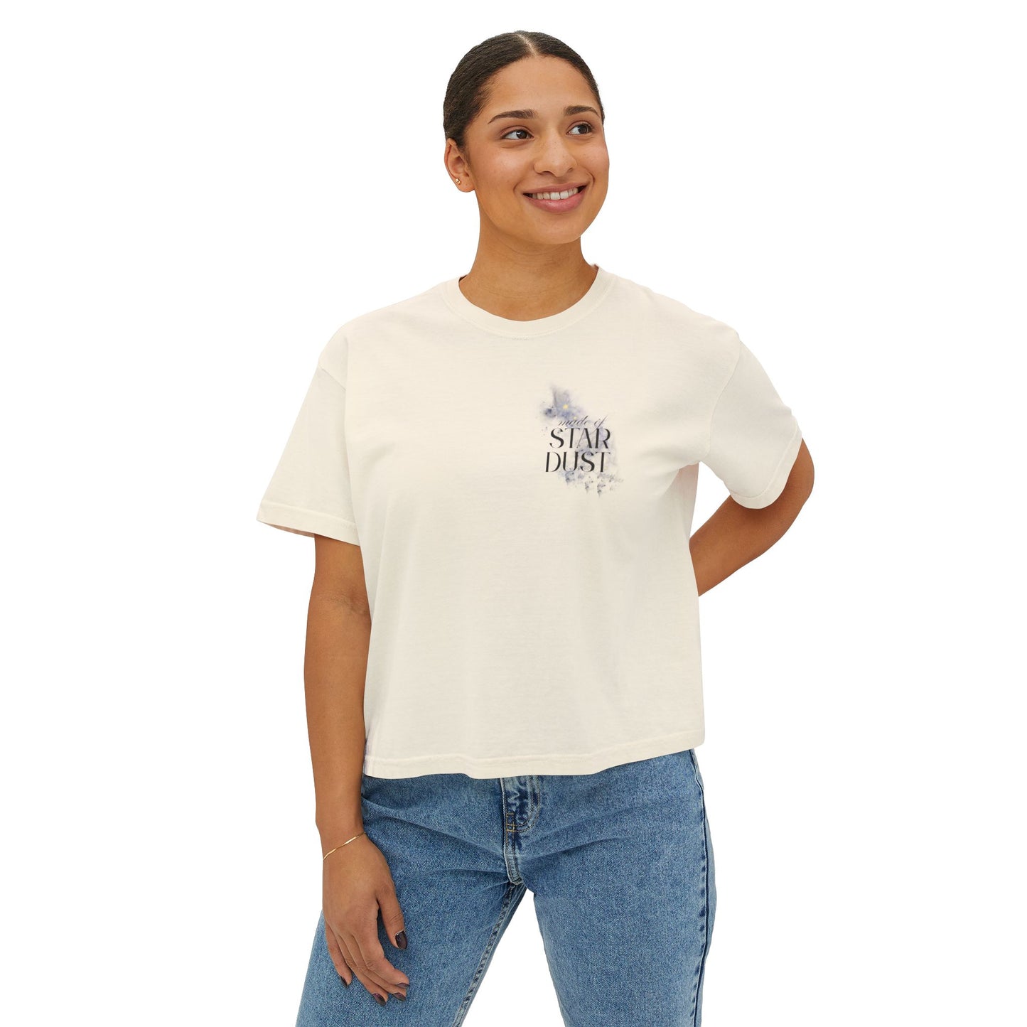 StarDust Women's Boxy Tee - Comfortable & Stylish Casual Wear