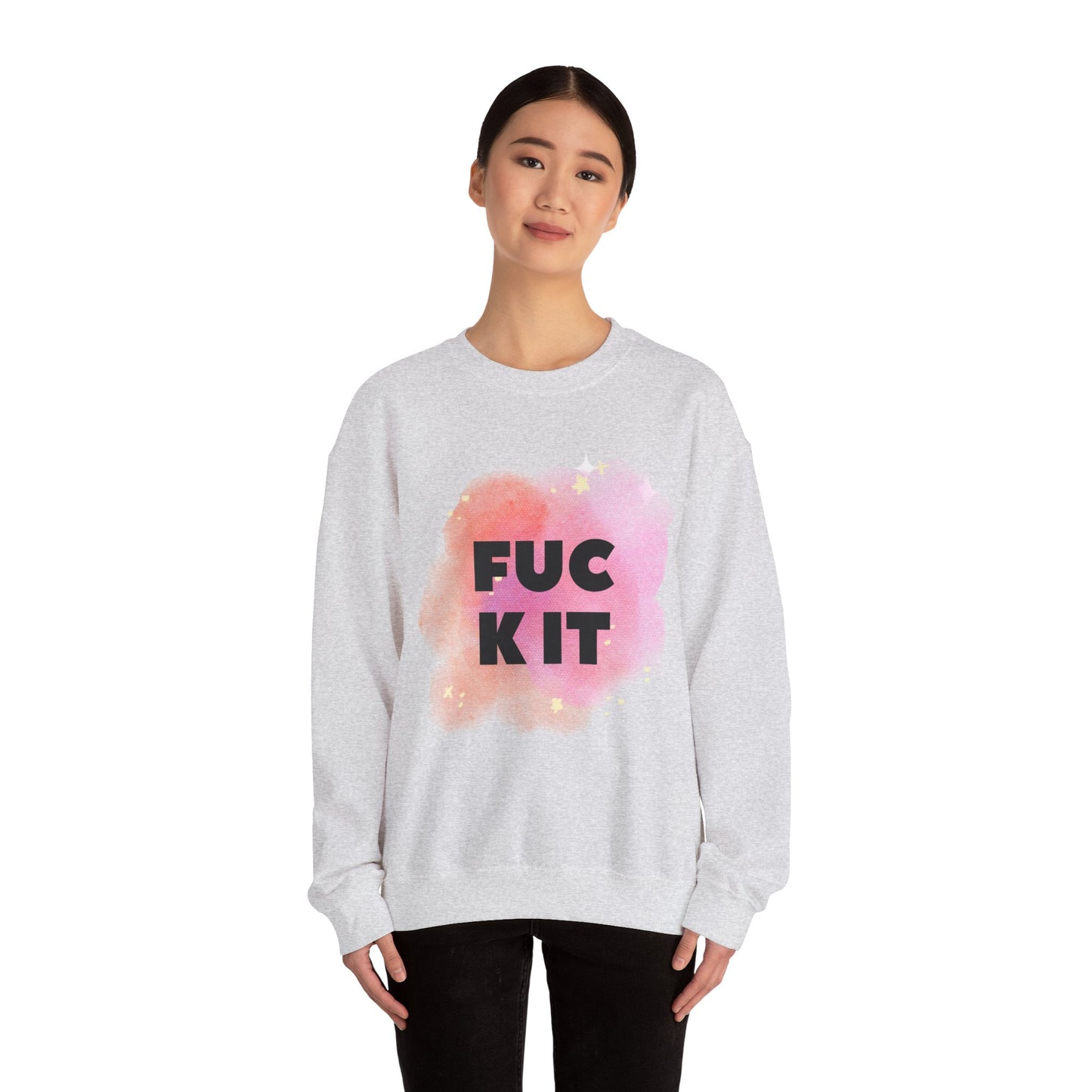FUC KIT Unisex Heavy Blend™ Crewneck Sweatshirt - Relaxed Style for Everyday Comfort