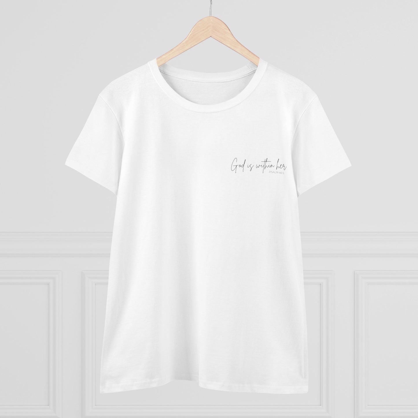 Inspirational Women's Midweight Cotton Tee - "Girl of Your Dreams"