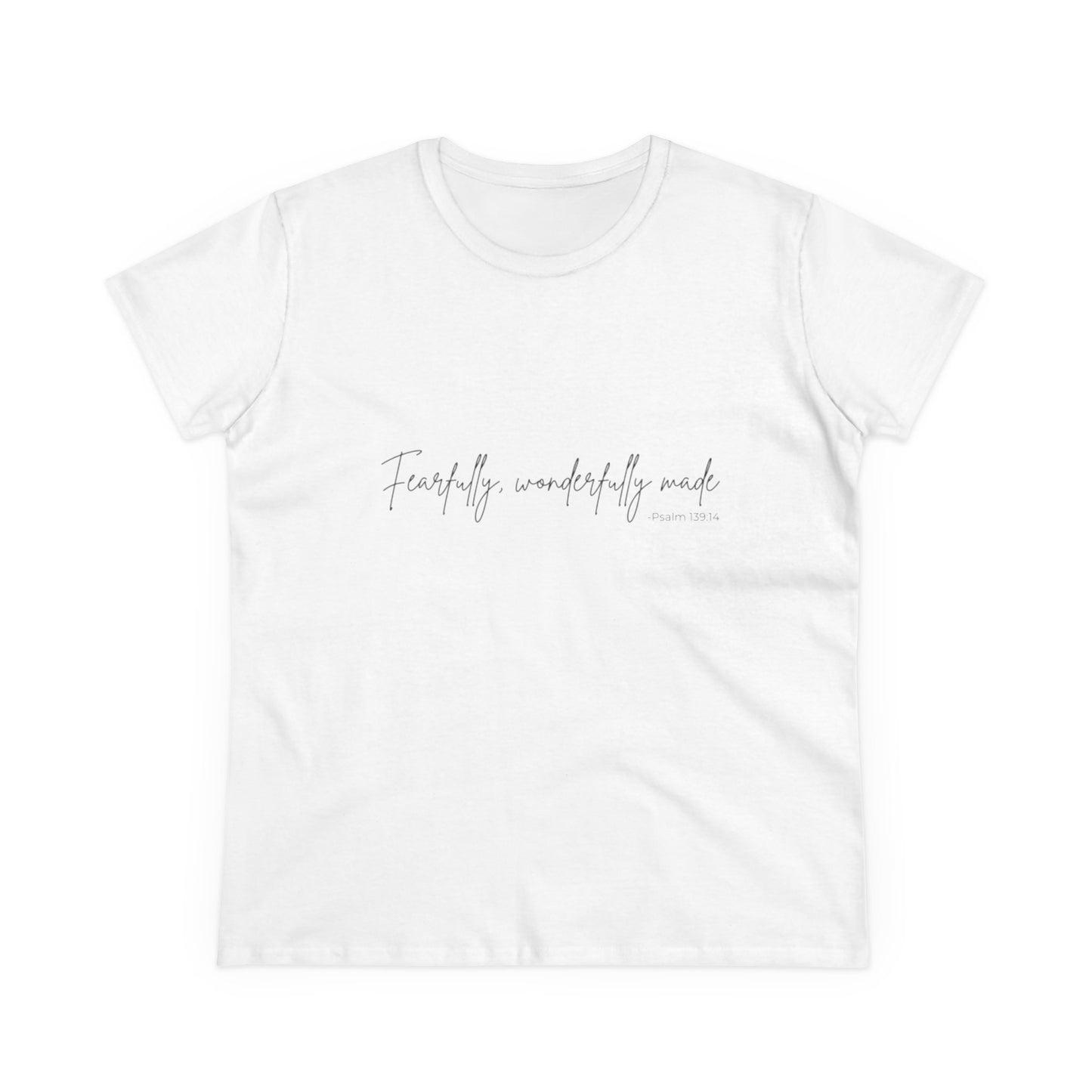 Fearfully Made Women's Cotton Tee - Midweight Inspirational Shirt
