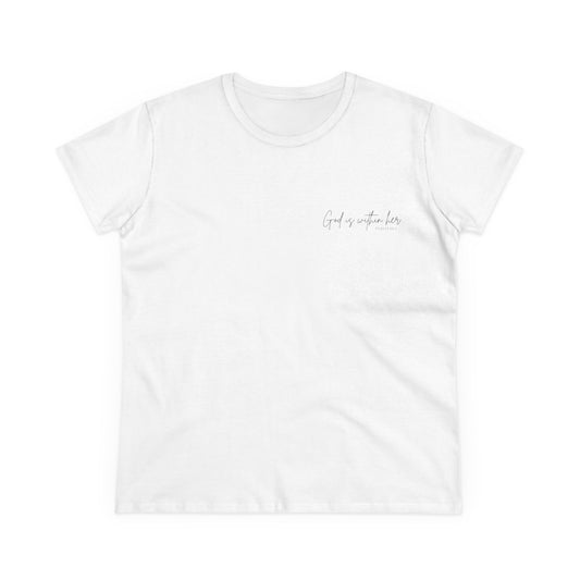 Inspirational Women's Midweight Cotton Tee - "Girl of Your Dreams"